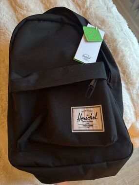 Herschel Supply Company Black Classic Backpack with Front Pocket